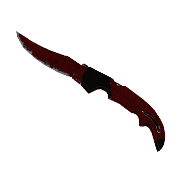 ★ StatTrak™ Falchion Knife | Crimson Web (Well-Worn)