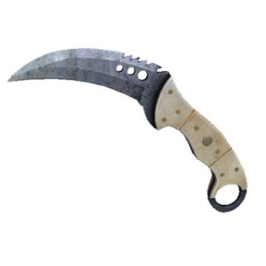 ★ StatTrak™ Talon Knife | Blue Steel (Well-Worn)