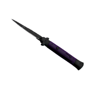 ★ Stiletto Knife | Ultraviolet (Well-Worn)