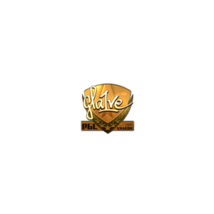 Sticker | gla1ve (Gold) | Krakow 2017