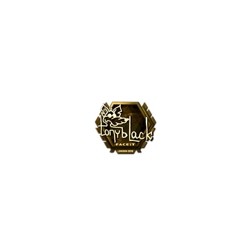 Sticker | tonyblack (Gold) | London 2018